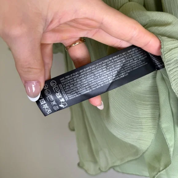 Mango Light Green Ruffled Dress - Picture 14 of 16